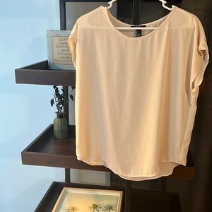 Forever 21 brand, size small, off white pink color cute shirt